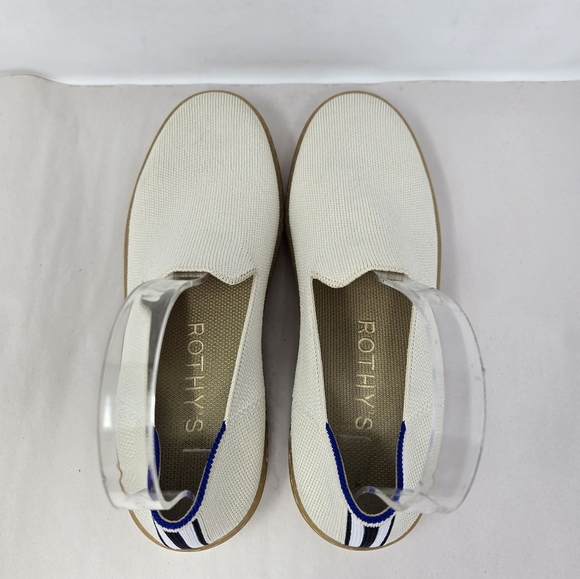 Rothy's Women's Slip On Sneakers Sz 8 Vanilla Bean Color Ultimate Comfort Shoes - Picture 5 of 14